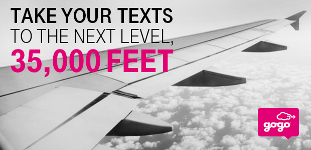 In flight texting with T-mobile and Gogo